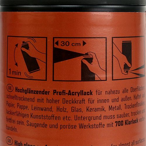 Floristik24 Kleurspray metallic helder koper 400ml