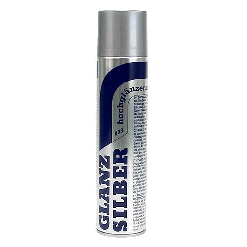 Floristik24 Kleurspray Metallic Glanzend Zilver 400ml