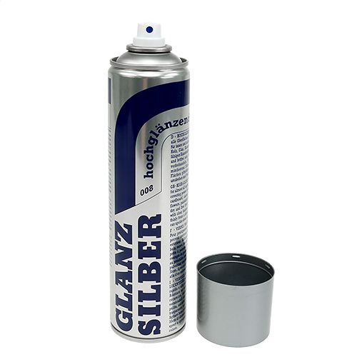 Floristik24 Kleurspray Metallic Glanzend Zilver 400ml