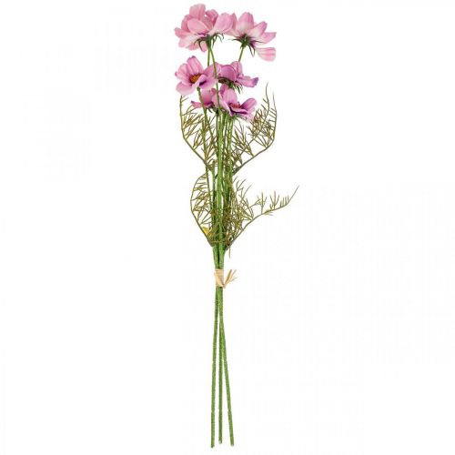 Floristik24 Cosmea sieradenmand paars kunstbloemen zomer 51cm 3st