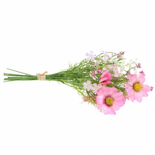 Floristik24 Cosmea en gipskruid in een bos Kunst Roze Assortiment 42cm