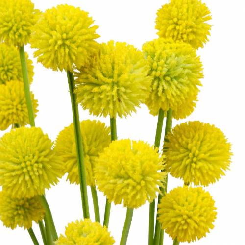 Floristik24 Drumsticks Craspedia Gele Kunsttuin Bloem Zijden Bloemen 15st
