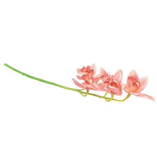 Artikel Cymbidium orchidee kunst 5 bloemen perzik 65cm