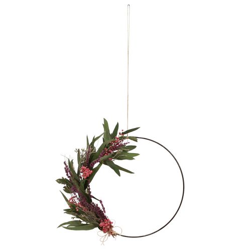 Artikel DIY doos ring met gedroogde bloemen decoratie lus lavendel Ø30cm