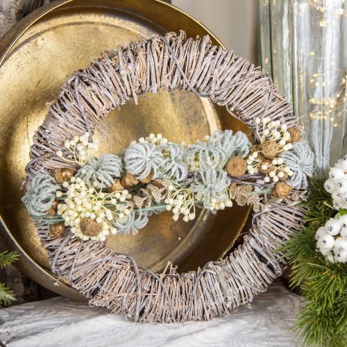Floristik24 DIY doosdeurkrans Adventdecoratiekrans Kerstkrans Ø38cm