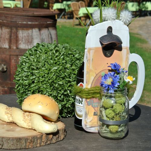 Artikel Wandflessenopener met opvangbak 30cm x 18cm