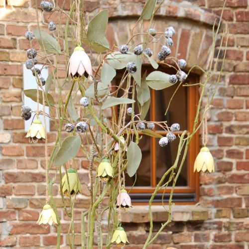 Artikel Decoratiehanger metaal bloemen tulp 6cm 3st