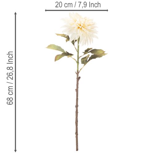 Kunstmatige dahlia voor vaas, 68 cm | Floristik24.nl