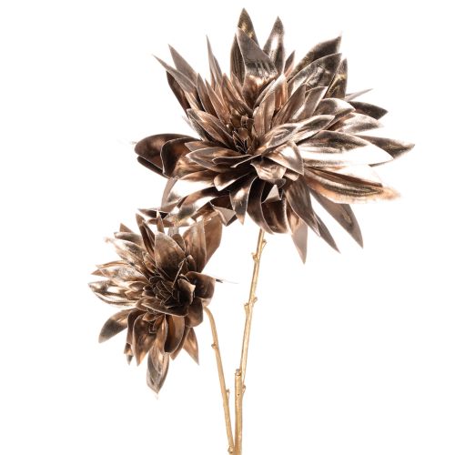 Kunstmatige dahlia, met lange steel en twee bloemen, 75 cm kopen | Floristik24.nl