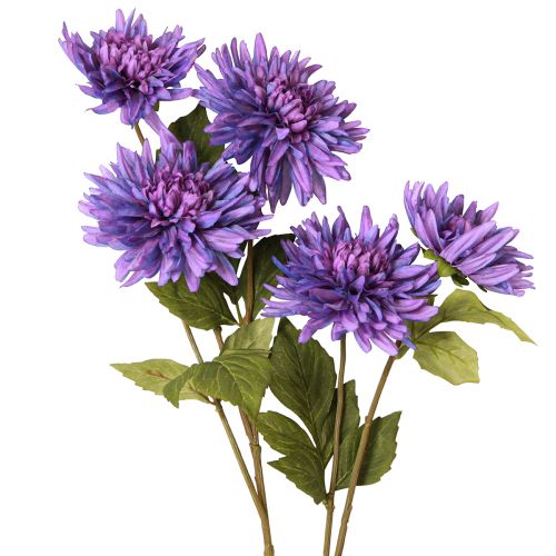 Artikel Kunstdahlia&#39;s in lavendel met 5 bloemen 105cm