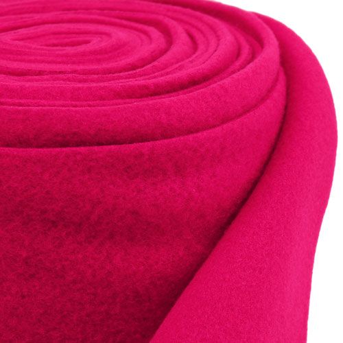 Floristik24 Decoratiefleece roze 15cm 5m