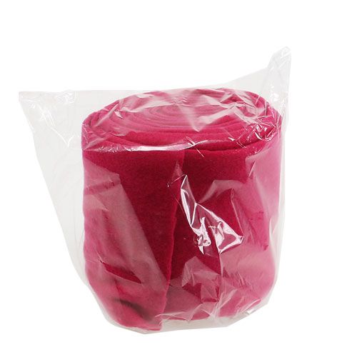 Floristik24 Decoratiefleece roze 15cm 5m