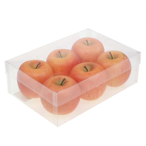 Floristik24 Decoratieve appels Cox oranje 7cm 6 st
