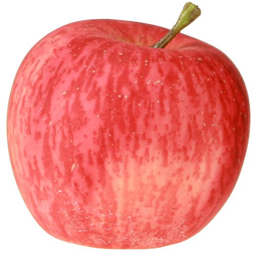 Artikel Kleine decoratieve appel rood geel real-touch kunstfruit 5,5 cm 1 st.