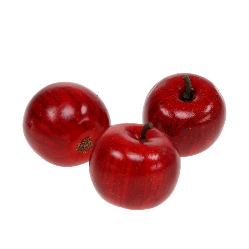 Floristik24 Decoratief appelrood glanzend 4,5cm 12 st