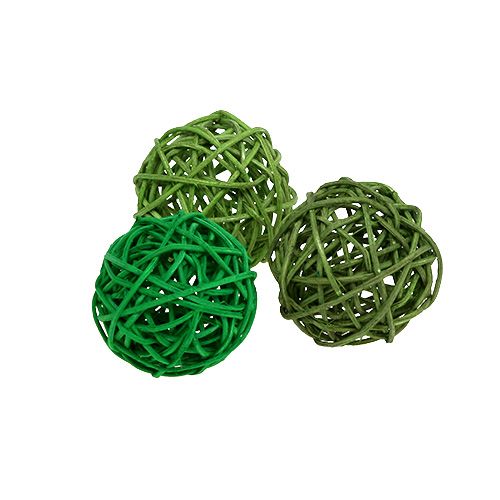 Floristik24 Decoratieballen groen mix Ø5cm 36st
