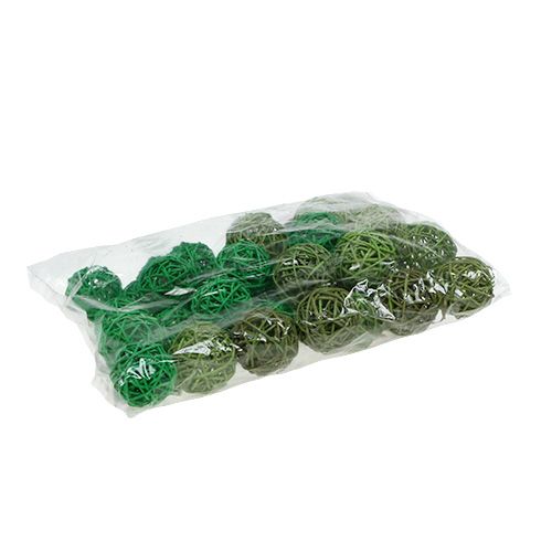 Floristik24 Decoratieballen groen mix Ø5cm 36st