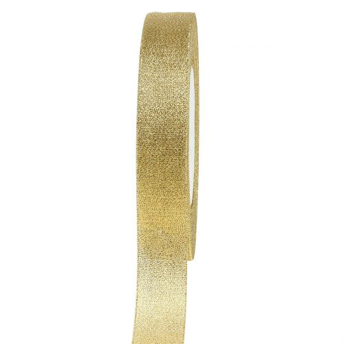 Floristik24 Decoratief lint goud 15mm 22,5m