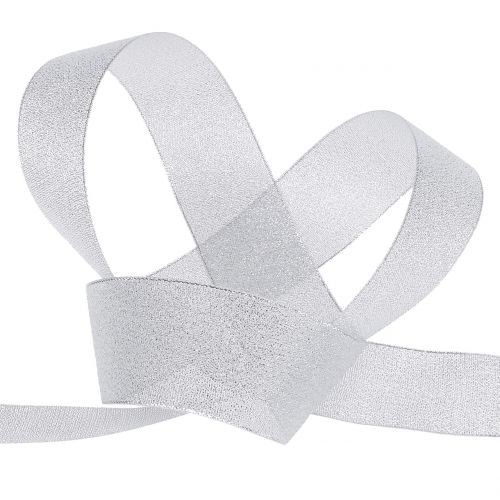 Artikel Decoratief lint zilver diverse breedtes 22,5m