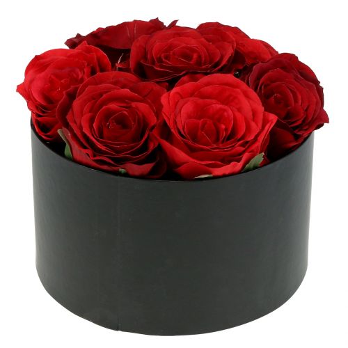 Floristik24 Bloembak rozenbak zwart rond Ø18cm - Ø20cm 2st