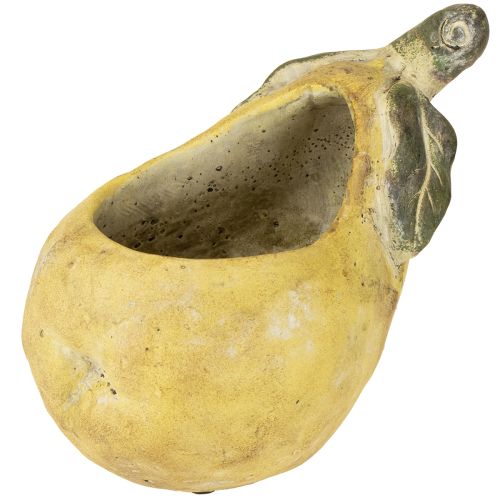 Floristik24 Decoratieve peren betonnen plantenbak herfstdecoratie 19×12,5×15,5cm