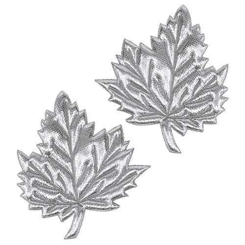 Floristik24 Sierblaadjes van zijde 5cm zilver 60st