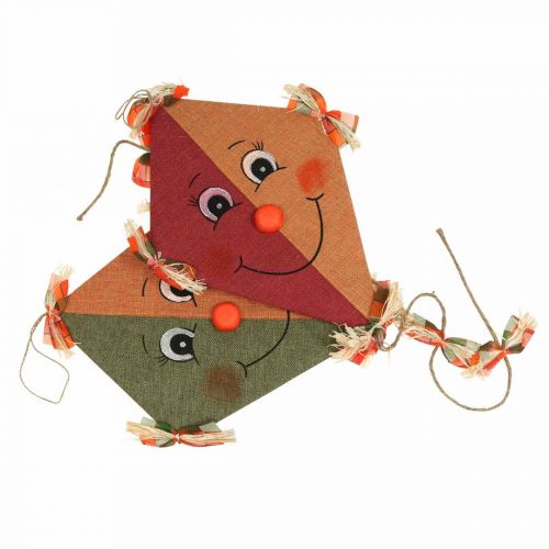 Floristik24 Decoratie vlieger om op te hangen diverse kleuren 40cm 2st