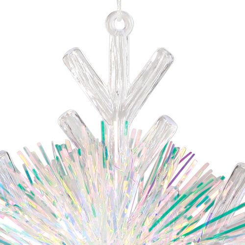 Artikel Decoratieve ijskristallen sneeuwvlok om op te hangen Ø15cm 3st