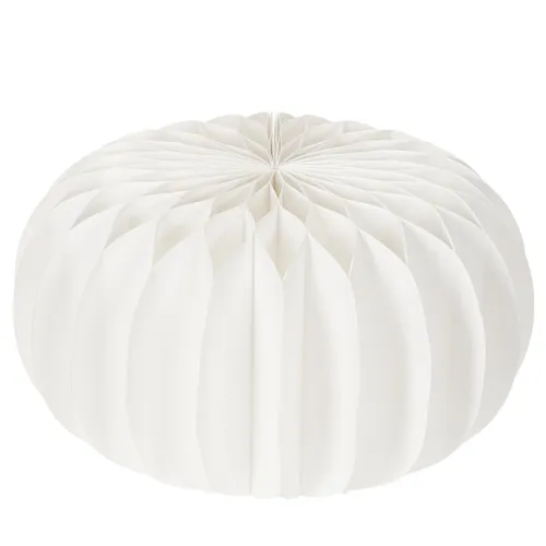Honingraat papieren ring in de vorm van een pompoen, groot formaat, voor gedroogde bloemen en herfstdecoratie, 24 cm, 4 stuks | Floristik24.nl