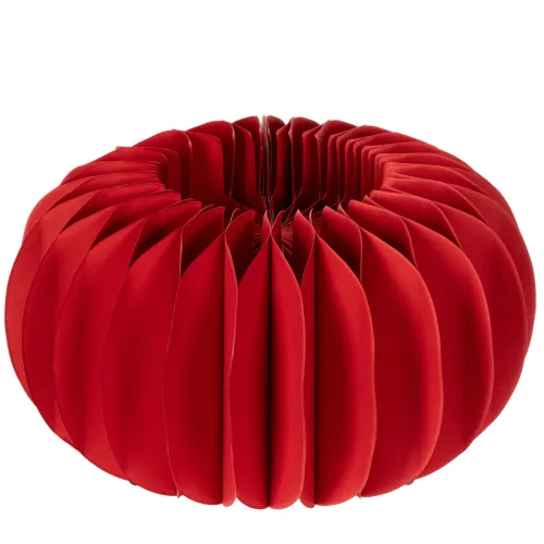 Papieren decoratie, honingraatvormige papieren pompoen, rond, moderne tafeldecoratie, 24 cm, 4 stuks