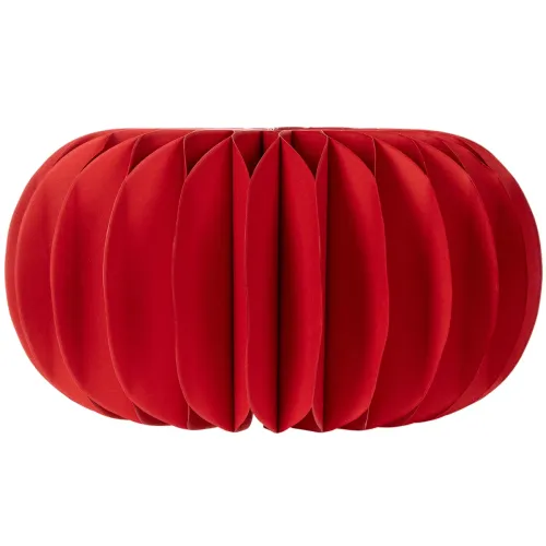 Papieren decoratie, honingraatvormige papieren pompoen, rond, moderne tafeldecoratie, 24 cm, 4 stuks | Floristik24.nl