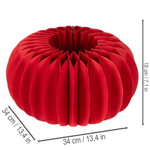 Honingraat papieren pompoen decoratiepapier 34 cm 2 stuks | Floristik24.nl