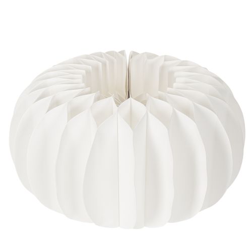 Papieren decoratieve bal, moderne pompoenversiering, honingraatpapier, 34 cm, 2 stuks