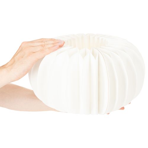 Papieren decoratieve bal, moderne pompoenversiering, honingraatpapier, 34 cm, 2 stuks | Floristik24.nl