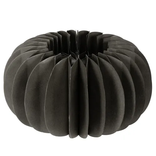 Honingraat papieren pompoen decoratie ring 24cm 4 stuks