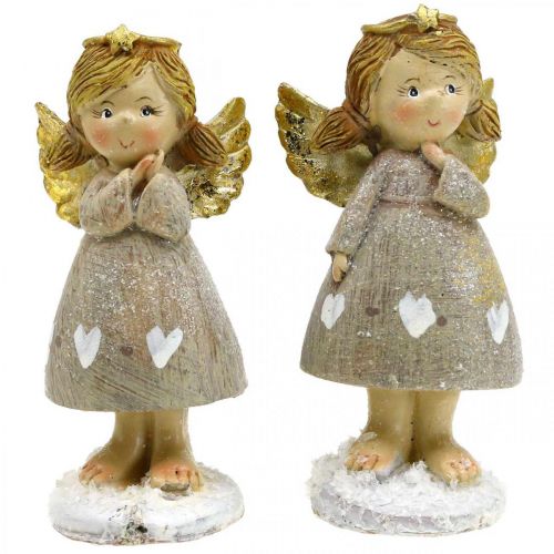 Floristik24 Deco engel Kerst engel engel figuur engel paar H10cm 2st