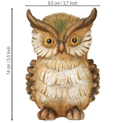 Artikel Decoratieve uil decoratiefiguur handbeschilderd herfstdecoratie polyresin H14cm