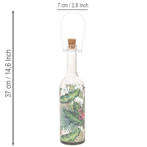 Decoratieve LED-flamingofles 37,5 cm, warm wit, 2 stuks | Floristik24.nl
