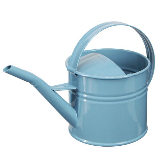 Artikel Decoratieve gieter bloempot blauw metaal 28x13x17cm 1,25l