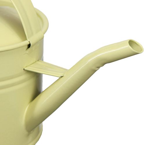 Artikel Decoratieve gieter metaal klein groen geel 28x13x17cm 1,25l