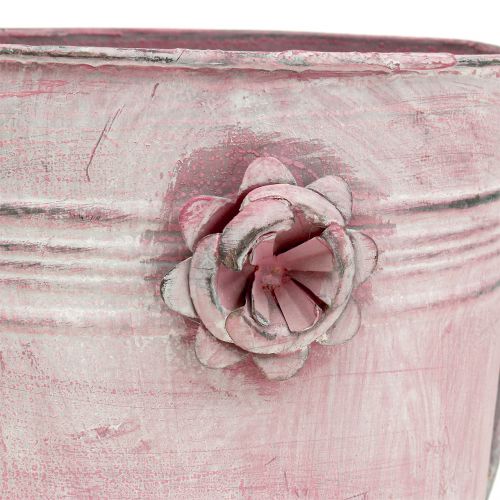 Floristik24 Decoratieve metalen gieter roze L33cm B12cm H29cm