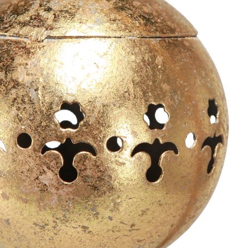 Artikel Decoratieve bel gouden bel hangende decoratie metaal naturel Ø14cm