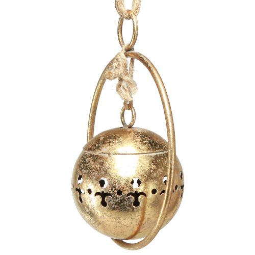 Artikel Decoratieve bel gouden bel hangende decoratie metaal naturel Ø14cm