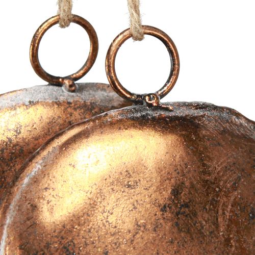 Artikel Decoratieve belletjes in ring hangende decoratie kerst brons Ø29cm