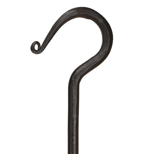Artikel Decoratieve haak van metaal in zwart metalen haak L40cm 2st