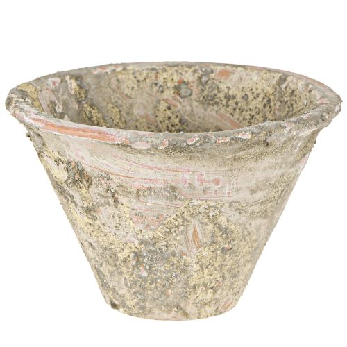 Artikel Decoratieve hars pot plantenbak klei terracotta Ø17cm H11cm 2st