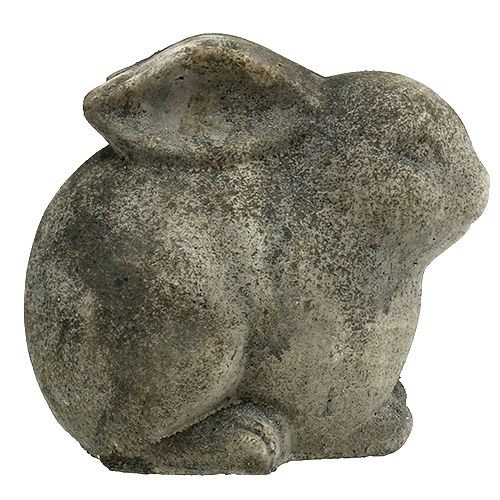 Floristik24 Decoratieve konijntjes grijze toon 17cm x 12cm x 15cm