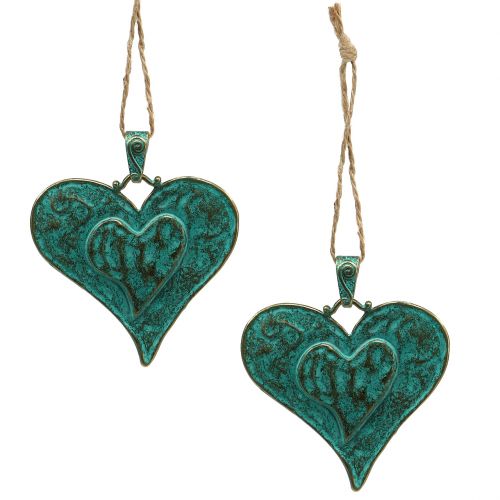 Floristik24 Decoratief hart om metaal op te hangen 6 stuks