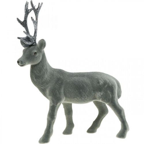 Artikel Decoratief hert decoratiefiguur decoratief rendier antraciet H28cm