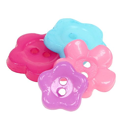 Floristik24 Decoratieve knopen gekleurd Ø1,2cm - 1,5cm 270p